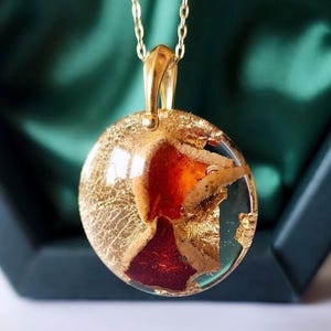 Real mushroom necklace handmade bio organic resin nature lovers necklace real plants jewelry mushroom jewelry birthday gift for her
