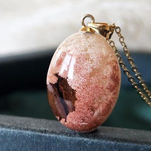 Coffee necklace real coffee bean necklace bio organic resin handmade plant jewelry coffee lovers jewelry birthday gift for her unique gift