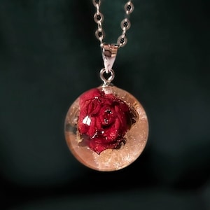 Himalaya Salz Rose Halskette: Handgemachter Sterling Silber Schmuck