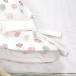 Muslin hat in desired size as a summer hat and sun protection, peaked cap, muslin hat, children's sun hat image 5