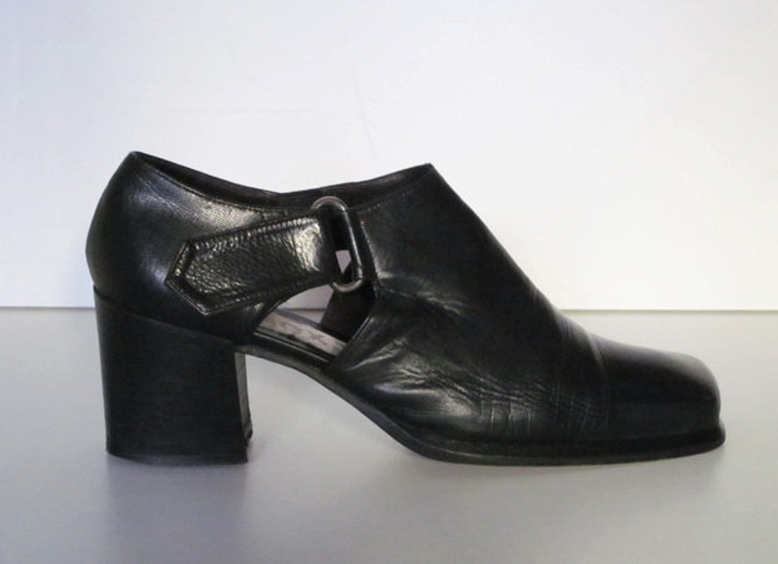 Pumps MEXX 40 Leather Shoes Business Shoes Black - Etsy