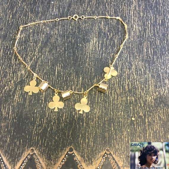 Shamrock 1960s Three Leaf Clover Necklaces - image 6