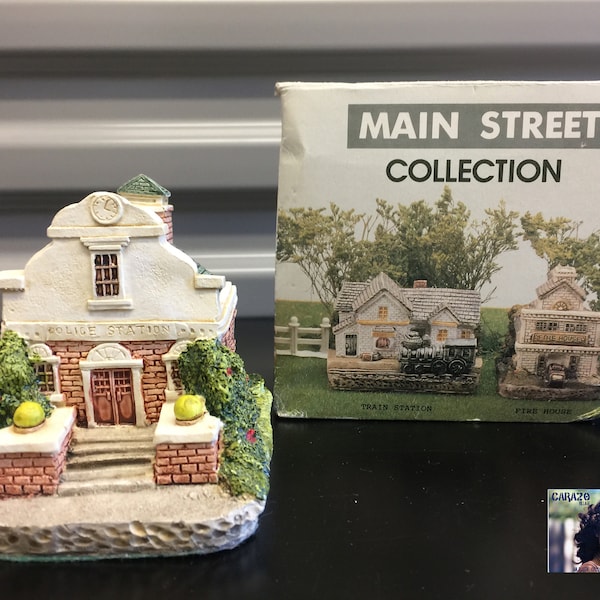 Ron Gordon Designs, NOS, Main Street Collection, Hand Painted Police Station, Decor, Gifts, Home, Vintage Police