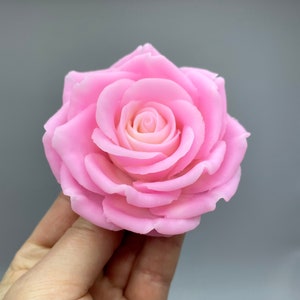 Rose flower Silicone soap mold.
