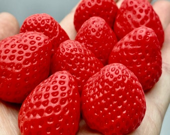 Strawberry 3d silicone mold. Embeds Strawberry mold. Epoxy Resin Candle wax craft mold