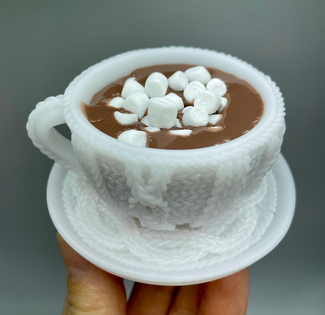 Coffee Mug Mold. Knitted Print Tea Cup Mold. Hot Chocolate Cup Etsy