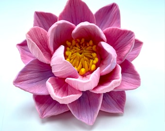 3d Water Lily silicone mold for craft. Lotus water Lily flower mold. Nymphaea lily.