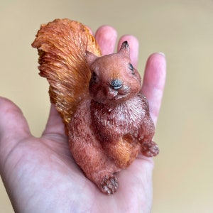 Stampo in silicone 3D a forma di scoiattolo. Stampo 3D a forma di scoiattolo grande per cera, sapone, cemento, resina epossidica ecc.