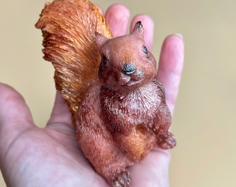 Silikonform 3D Eichhörnchen. 3D große Eichhörnchen-Gießform für Wachs, Seife, Beton, Epoxidharz, etc.