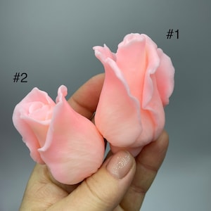 3d Rose bud silicone mold ms for soap Epoxy Resin etc… Flower craft Silicone mold