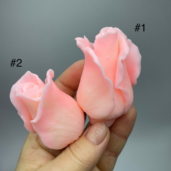 3d Rose bud silicone mold for soap Epoxy Resin Zefir etc… Food grade Silicone mold