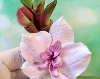 3d Small Orchid flower silicone mold. Orchid Flower food grade Silicone mold for Soap Epoxy Flexible Chocolate Zefir Marshmallow Souffle etc