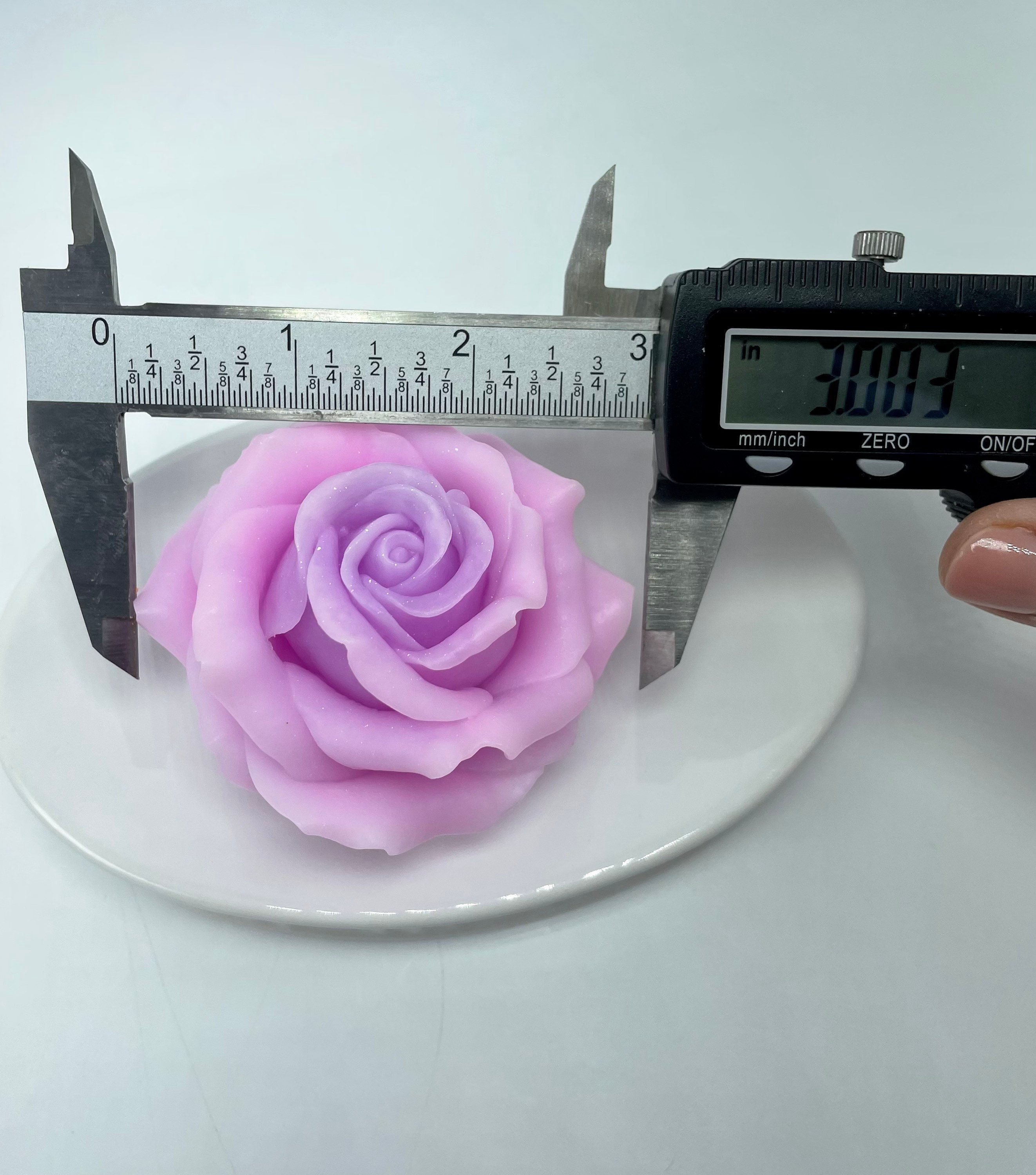 Stampo In Silicone Artigianale – Forma Fiore Rosa Medio-Grande Per Saponi E Hobby Creativi - 6