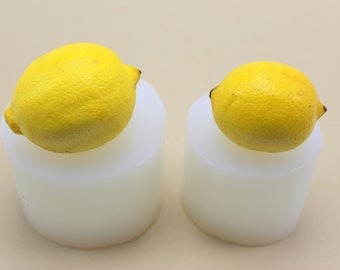 3d Whole Lemon silicone mold. Realistic 3d Lemon Fruit mold. Epoxy Resin mold. Craft mold