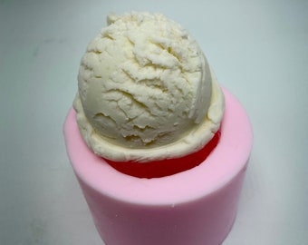 Große Eiskugel Silikonform. Eisbecher Gießform für Seife. Gießform für Harz. Gießform für Wachs.