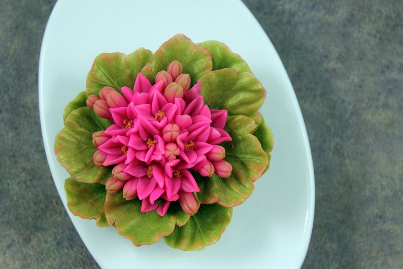 Calanchoe Flower silicone mold for soap. Flowers and leaves mold. Inflorescence flower mold. Calandiva floral mold image 6