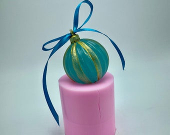 3 Pezzi Stampi per albero di Natale 3D per candele,Stampo Candela Albero di Natale,Stampo Candela Silicone Natale,Stampo silicone pigne,Pupazzo di Neve Stampi per Candele in Silicone (D