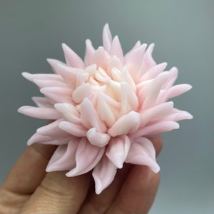 Large 3D Hibiscus Flower Silicone Mold 15cm for Plaster WEPAM Fimo