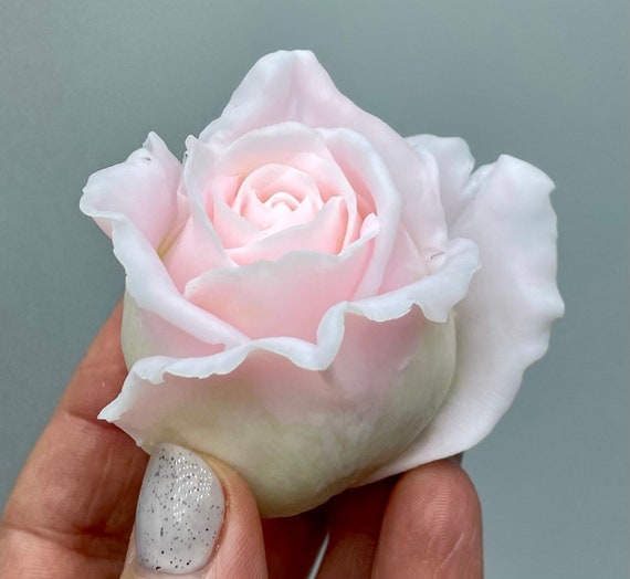 Rose flower silicone mold for soap. 3d rose mold for craft using. Rose soap mold