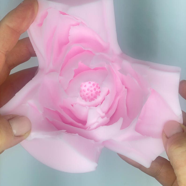 3d Magnolia silicone mold. Southern Magnolia silicone mold for Soap. Flower moldt. Floral mold. Magnolia mold. image 11