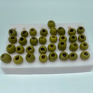Olives silicone mold. 3d Realistic Olives food grade mold. Soap Wax Epoxy Resin mold etc..