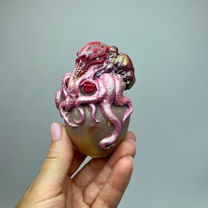 Stampo in silicone 3D per idolo di Cthulhu. Stampo per Halloween per artigianato. Entità cosmica immaginaria