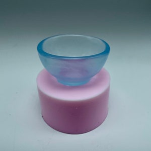 Dessert ice cream bowl silicone mold. Dish craft mold. Gift for soap makers.