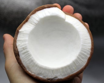 3d Coconut silicone mold. Coconut Fruit mold. Wax Candles molds. Epoxy Resin mold. Chocolate Concrete mold Made in USA