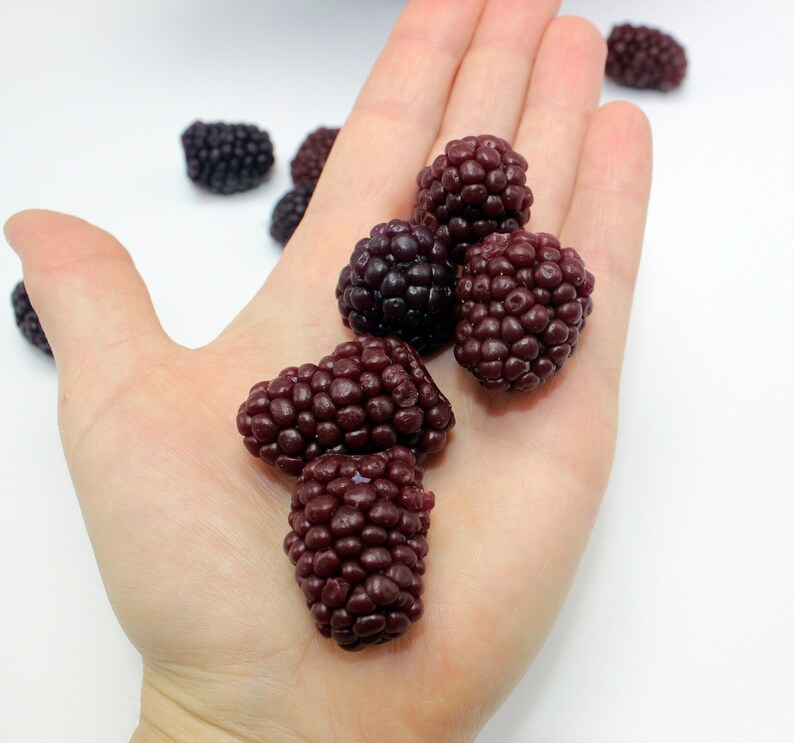Large Blackberry 3D silicone mold. Realistic Berry soap mold. Etsy
