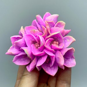 3d Hydrangea Silicone mold for Soap Epoxy Chocolate jelly etc… Large Flower food grade silicone mold.