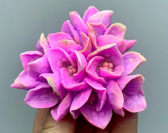 3d Hydrangea Silicone mold for Zefir (Marshmallow) Soap Epoxy Flexible Chocolate jelly etc… Large Flower food grade silicone mold.