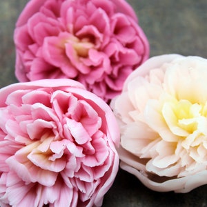 Peony silicone mold for soap. Large flower mold. Floral Peony mold. Epoxy resin mold