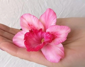 3d Orchid flower silicone mold.  Orchid Flower food grade Silicone mold for Soap Epoxy Flexible Chocolate Zefir Marshmallow Souffle etc