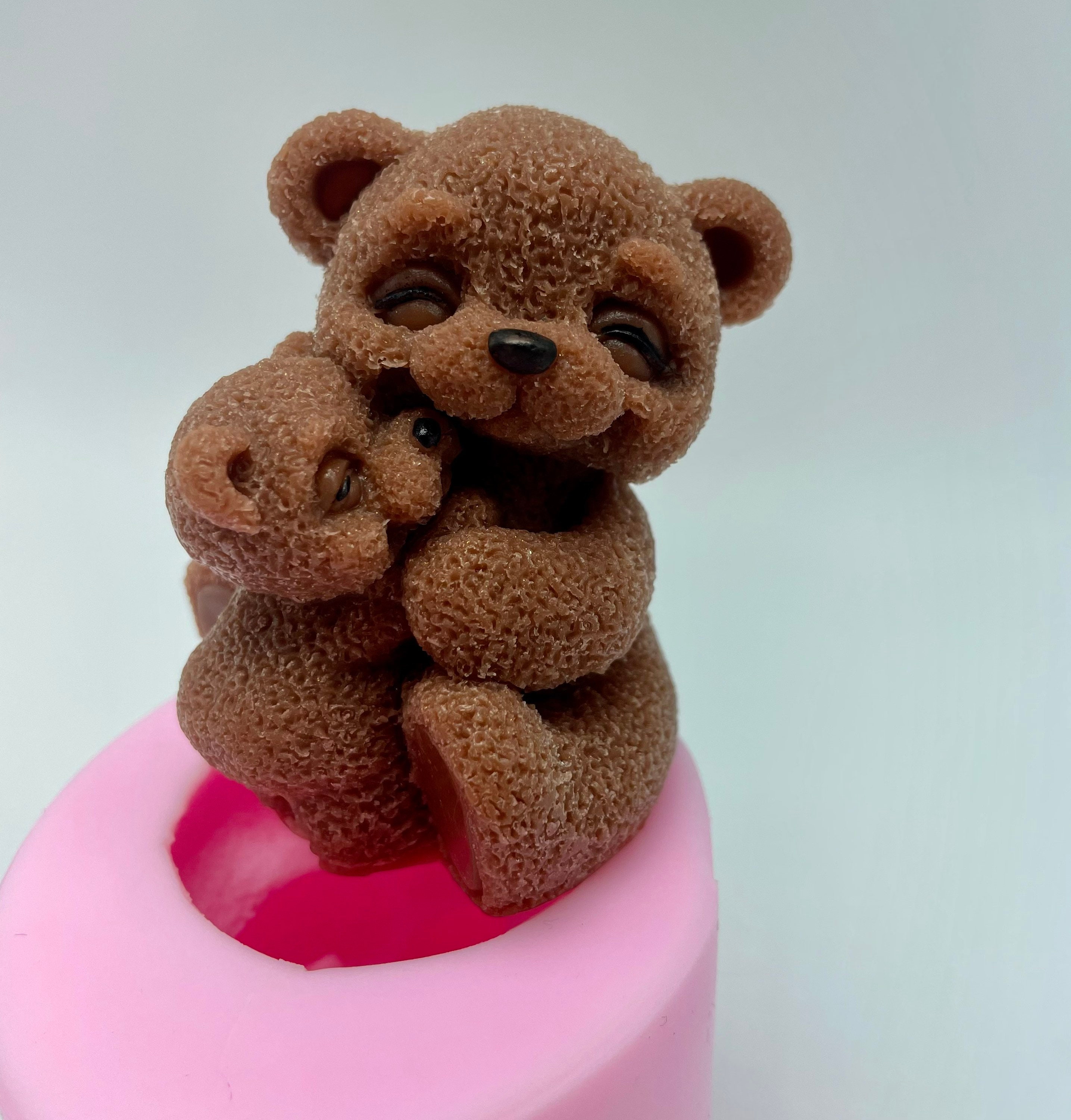 Xidmold 3D Stacking Bear Candle Mold, Animal Pyramid Silicone Mold for  Fondant, Chocolate, Cake Decor, Candle, Soap, Polymer Clay, Plaster, Resin  Art