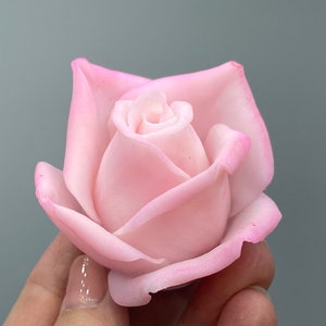 3d Rose Bud silicone mold for soap. Rose Bud Flower Silicone mold. Food grade silicone mold