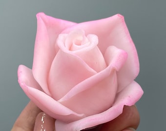 3d Rose Bud silicone mold for soap. Rose Bud Flower Silicone mold. Food grade silicone mold