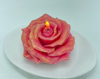 Large Rose Silicone mold for Soap. Wax Candles Flower silicone mold.