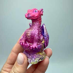Baby dragon silicone mold. 3d Dragon in egg soap silicone mold. Halloween mold for craft. Hatching dragon mold.