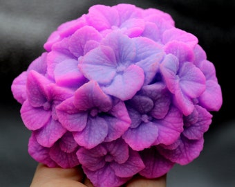 Large 3d Hydrangea Silicone mold for Soap. Wax Candles Flower mold. Large Floral mold