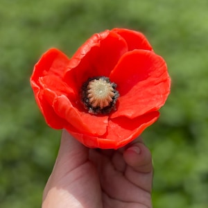Poppy flower Silicone mold. Large Flower food grade  silicone mold. Craft silicone mold for soap, epoxy, flexible chocolate etc…
