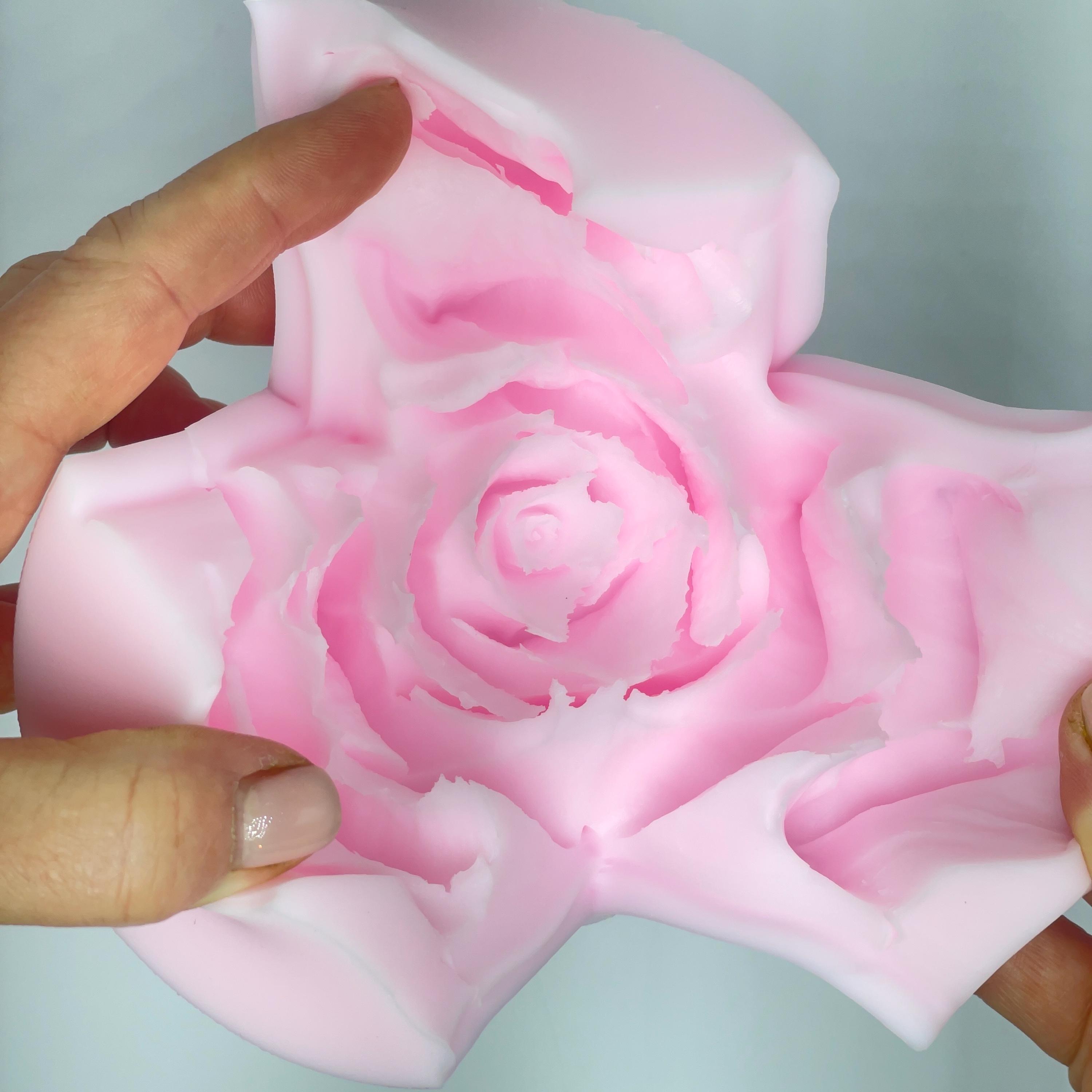 Extra Large 3d Rose Silicone Mold for Zefir Marshmallow Cream