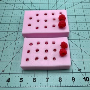 Raspberry 3D silicone mold. Mold for soap Epoxy resin etc... Soap embeds mold image 5