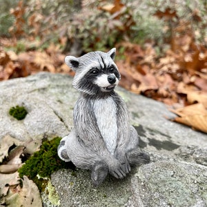 Stampo in silicone 3D a forma di procione. Stampo 3D a forma di procione per cera, sapone, cemento, resina epossidica, ecc.