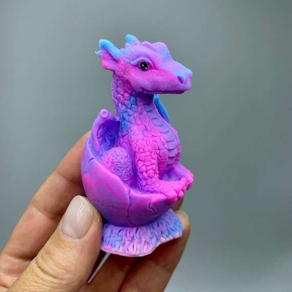 Baby Dragon Silicone Mold. 3d Dragon in Egg Soap Silicone Mold