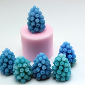 Grape Hyacinth Muscari  Silicone mold. Flower food grade silicone Mold for Soap Epoxy Jelly Chocolate etc…