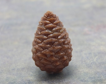 Molde de silicone para pinha de Natal. Molde 3D realista para velas de cera, resina epóxi e sabonetes.