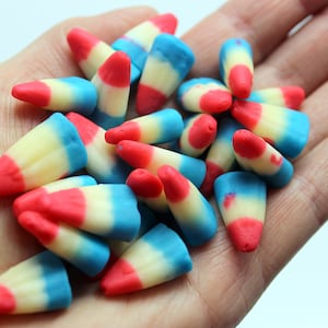 Candy Corn Shaker Resin Mold Plastic Flexible Mould Food Safe Sweets Halloween