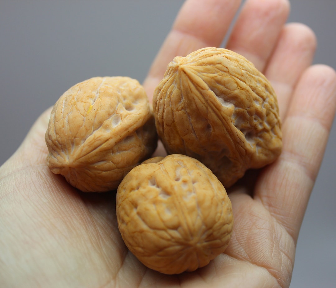 Whole Walnut Silicone Mold. Soap Embeds Mold. Epoxy Resin Mold. 3d