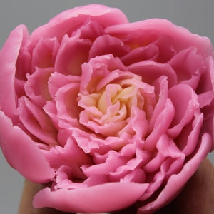 Peony silicone soap mold. Epoxy resin mold. Large flower silicone mold. 3d Floral Peony mold