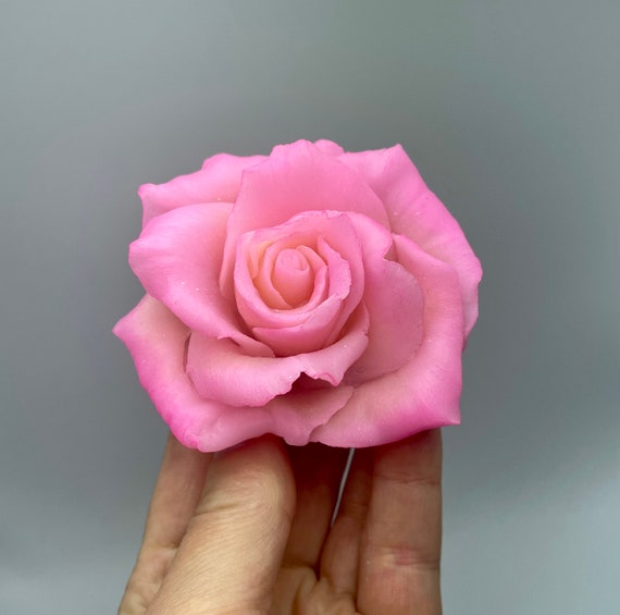 Rose flower silicone mold for soap. 3d rose mold for craft using. Rose soap mold